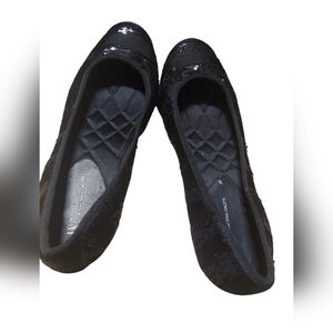 8 INC black shoes with sequins
